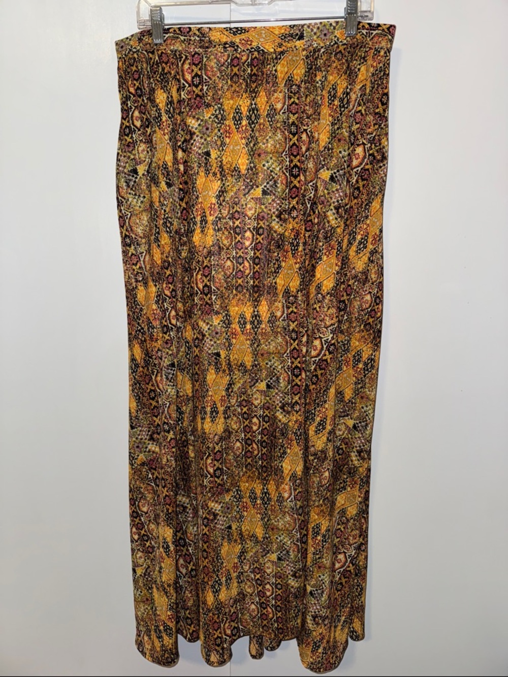 Lane Bryant Flowy Maxi Skirt w Slit Boho Print Women’s 14 / 16 - Picture 2 of 12
